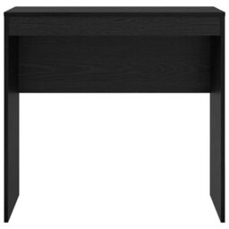 Berkfield Black Oak Writing Desk Black Oak Engineered Wood 80 X 40 X 76 Cm - thumbnail 4