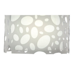 Luminosa Lighting Luminosa Lupin Pendant 1 Light E27, Gloss White/polished Chrome - thumbnail 8