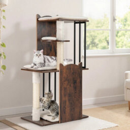 112Cm Tall Modern Cat Tree Indoor Activity Tower For Cats - thumbnail 6