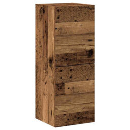 Berkfield 4 Piece Tv Cabinet Set Wall-Mounted Old Wood Engineered Wood - thumbnail 6