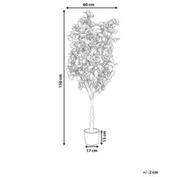 Wyld And Coco 150Cm Artificial Potted Plant Green - Maintenance-Free Decorative Tree For Indoor Living Rooms, Offices And Hallways - thumbnail 4