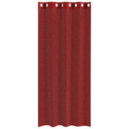 Walplus Voile Curtains With Grommets 2 Pcs Wine Red - thumbnail 4