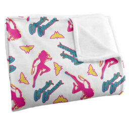 DC comics Wonder Woman Silky Patterned Supersoft Blanket White/multicoloured (One Size) - thumbnail 2