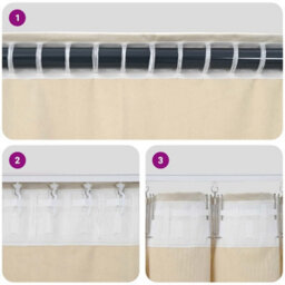 Walplus Curtains With Curtains 2 Pcs Light Grey 140 X 260 Cm Velvet - thumbnail 6