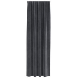 Walplus Curtains With Curtains 2 Pcs Light Grey 140 X 260 Cm Velvet - thumbnail 3