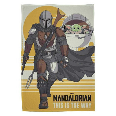 Star Wars The Mandalorian Fleece Blanket Multicoloured (150Cm X 100Cm)