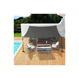 Grey 2X3M Rectangular Hdpe Shade Sail Uv Resistant - thumbnail 3
