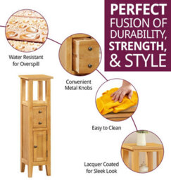 Hallowood Furniture Aston Open Top Tower Cabinet - thumbnail 2