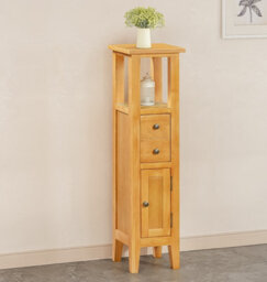 Hallowood Furniture Aston Open Top Tower Cabinet - thumbnail 1