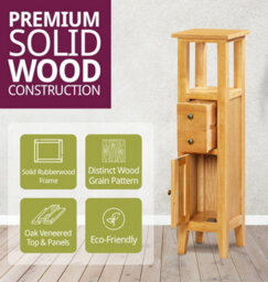 Hallowood Furniture Aston Open Top Tower Cabinet - thumbnail 4