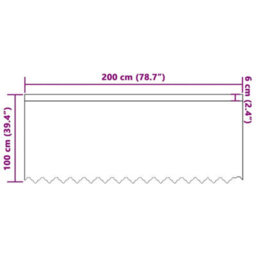 Walplus Curtains With Curtains White 200 X 100 Cm Polyester - thumbnail 8