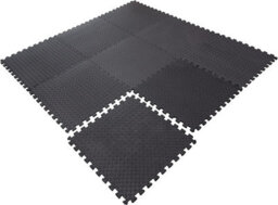 Shatchi Black Gym Flooring Puzzle Mat Interlocking Eva Floor Tiles Non Slip Rubber Cushion For Home Workout Yoga Matting,36Pcs - thumbnail 6
