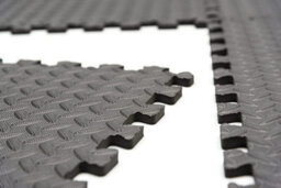 Shatchi Black Gym Flooring Puzzle Mat Interlocking Eva Floor Tiles Non Slip Rubber Cushion For Home Workout Yoga Matting,36Pcs - thumbnail 8