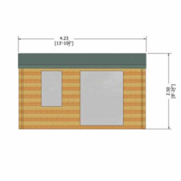 Shire Marlborough 28 mm Log Cabin 8 X 12 Feet - thumbnail 4