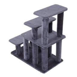 Thehotsale Grey Pet Stairs Cat Tree With 4-Step Climb Ladder For Climbing And Lounging, 38Cm W X 63Cm D X 73Cm H - thumbnail 5
