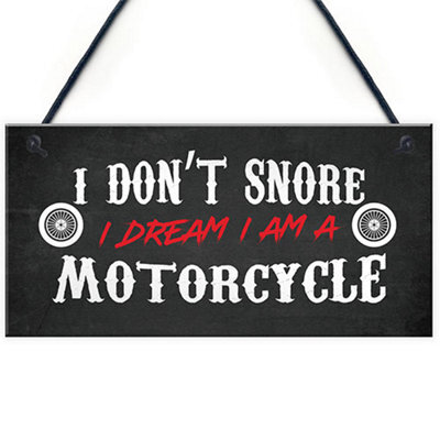 Red Ocean Motorcycle Motorbike Sign Hanging Garage Plaque Birthday Gifts For Biker Novelty Gifts For Him - image 1