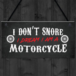 Red Ocean Motorcycle Motorbike Sign Hanging Garage Plaque Birthday Gifts For Biker Novelty Gifts For Him - thumbnail 4
