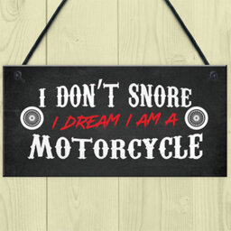 Red Ocean Motorcycle Motorbike Sign Hanging Garage Plaque Birthday Gifts For Biker Novelty Gifts For Him - thumbnail 2