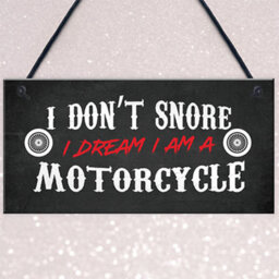 Red Ocean Motorcycle Motorbike Sign Hanging Garage Plaque Birthday Gifts For Biker Novelty Gifts For Him - thumbnail 3