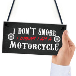 Red Ocean Motorcycle Motorbike Sign Hanging Garage Plaque Birthday Gifts For Biker Novelty Gifts For Him - thumbnail 6