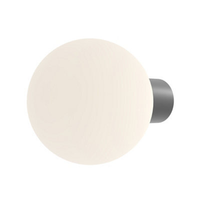 Luminosa Lighting Luminosa Bold I Outdoor Globe Wall Lamp Grey Ip54 1Xe27 - image 1