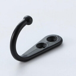20 Pack Simple Black Hooks, Wall Hooks, Black Coat Hooks, Equipped With Mounting Screws - thumbnail 3