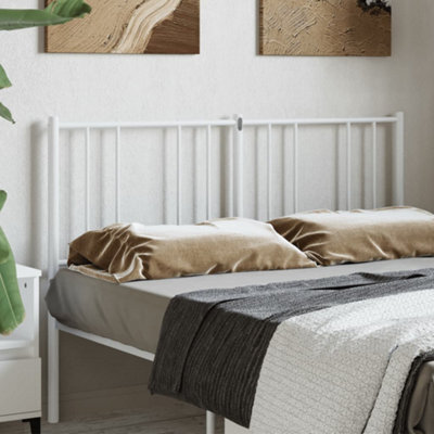 Berkfield Metal Headboard White 150 Cm - image 1