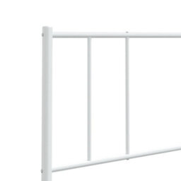Berkfield Metal Headboard White 150 Cm - thumbnail 7