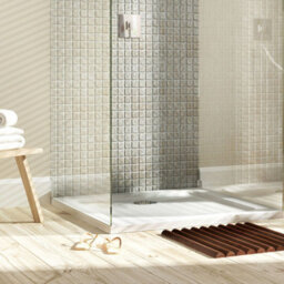 UK Bathrooms Essentials Ukbathrooms Essentials 900X900mm Square Stone Resin Shower Tray With Waste