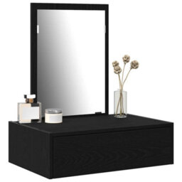 Walplus Dressing Table Black 60 X 40 X 70 Cm Engineered Wood - thumbnail 3