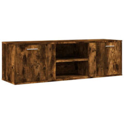 Vidaxl Tv Cabinet Smoked Oak 120X34X37 Cm Engineered Wood - thumbnail 2