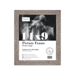 11X9 Walnut Ornate Picture Frame (27.9 X 22.9Cm) Poster, Photo, Artwork, Gallery Wall Or Print - thumbnail 1