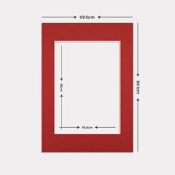 Ak Frames A1 Crimson Picture Mounts To Fit A2 Aperture Size - Mount Board Only (No Frame Included) - thumbnail 3