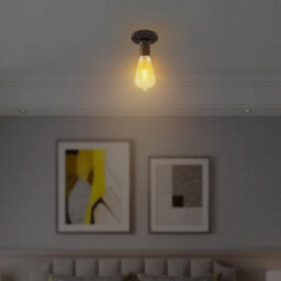 2 Pack Of Single Head Ceiling Lamp Retro Flush Mount E27 Lamp Holder Light Fixture For Bedroom Living Room Hallway - thumbnail 7