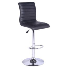 Furniture in Fashion Parini White Gloss Bar Table With 4 Ripple Black Stools - thumbnail 3