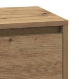 Berkfield Stylish Bedside Cabinet With Led Artisan Oak 39X34.5X65 Cm Engineered Wood - thumbnail 9