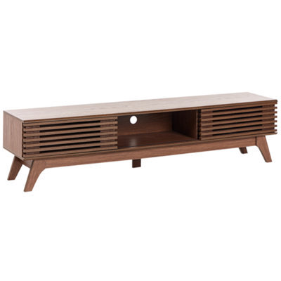 Beliani Retro Tv Stand Toledo Dark Brown - image 1