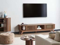 Beliani Retro Tv Stand Toledo Dark Brown - thumbnail 2