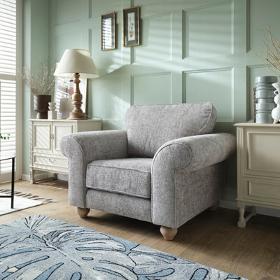 Abakus Direct Ingrid Collection Armchair In Ash Grey - image 1