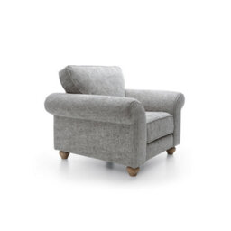 Abakus Direct Ingrid Collection Armchair In Ash Grey - thumbnail 4