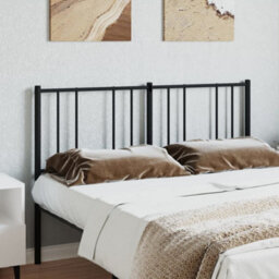 Berkfield Metal Headboard Black 140 Cm - thumbnail 3