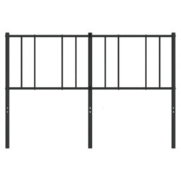 Berkfield Metal Headboard Black 140 Cm - thumbnail 5