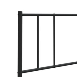Berkfield Metal Headboard Black 140 Cm - thumbnail 7