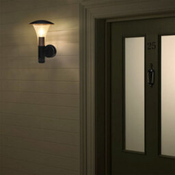 Long Life Lamps Company Outdoor Garden Black Finish Stainless Steel Pir Wall Light Ip44 Zlc050 - thumbnail 9