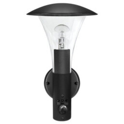 Long Life Lamps Company Outdoor Garden Black Finish Stainless Steel Pir Wall Light Ip44 Zlc050 - thumbnail 4