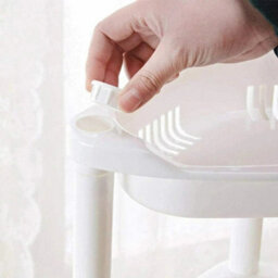 4 Tier Shower Caddy Shelf Corner Bath Storage Holder Rack Bathroom Organizer - thumbnail 3