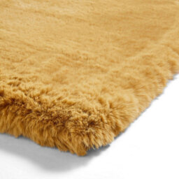 Mustard Shaggy Rug, Plain Rug With 80mm Thickness, Anti-Shed Modern Mustard Rug For Bedroom, & Diningroom-80Cm X 150Cm - thumbnail 4