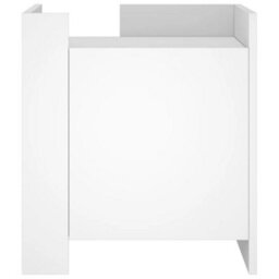 Berkfield Bedside Cabinet White 45X50X50 Cm Engineered Wood - thumbnail 4