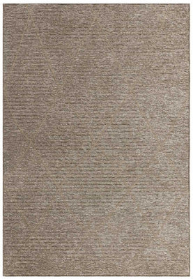 Brown Geometric Modern Rug Easy To Clean Living Room And Bedroom-120Cm X 170Cm - image 1