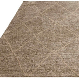 Brown Geometric Modern Rug Easy To Clean Living Room And Bedroom-120Cm X 170Cm - thumbnail 2